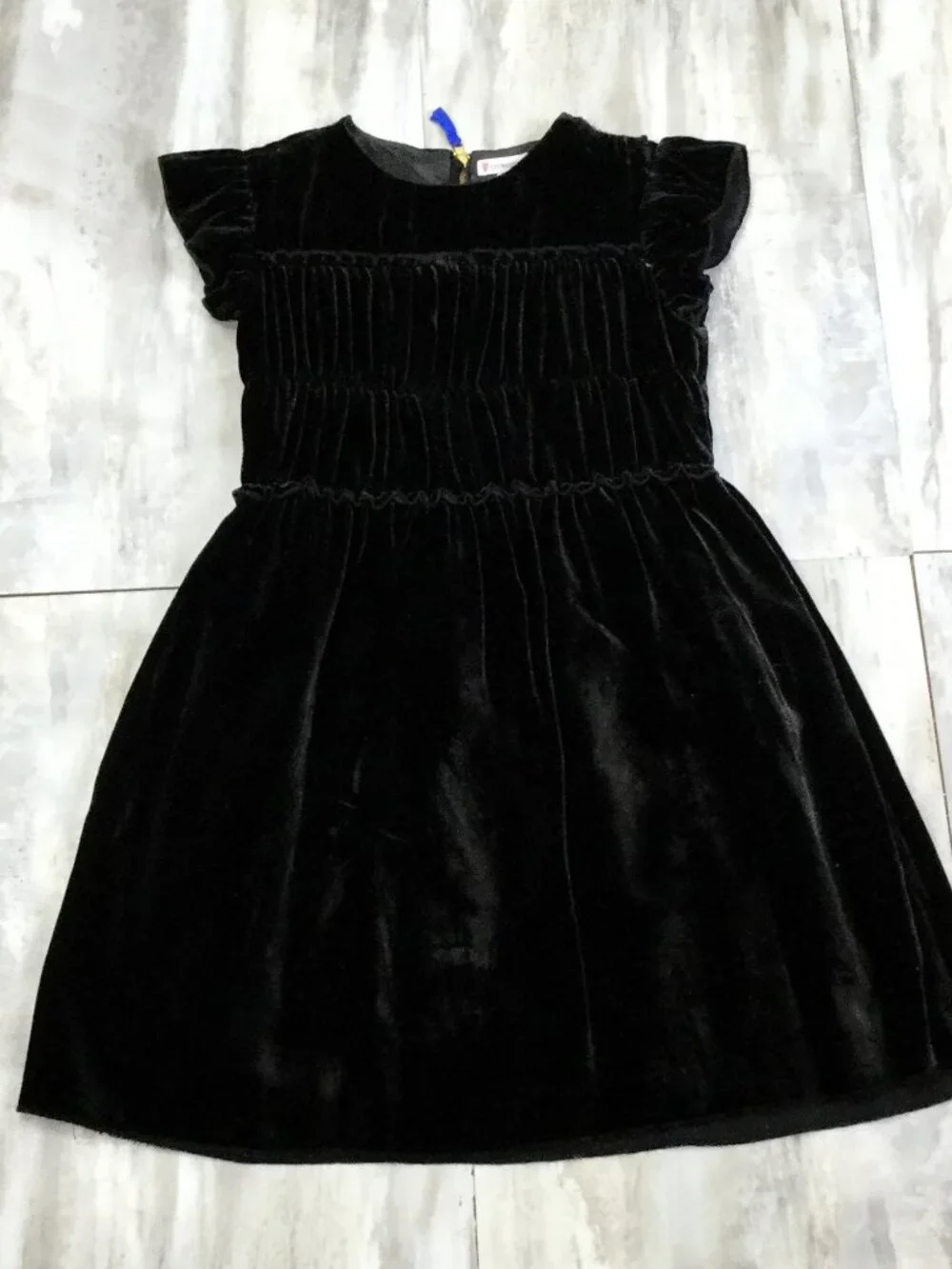 Crewcuts Black Velvet Dress 7